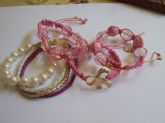 Conjunto de pulseiras Rosa